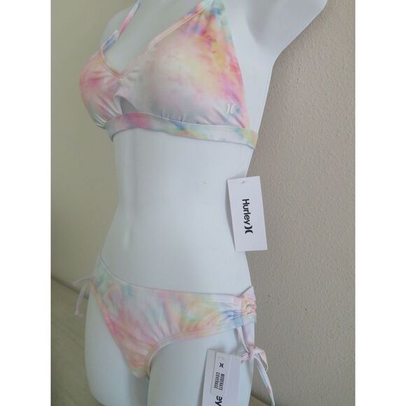 Hurley HRX1001 Women's Sz Small Tye Dye 2-Piece Bikini - Picture 3 of 12